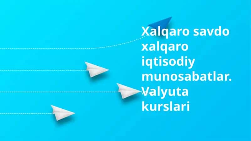 Xalqaro Savdo Moliyalashuvi 1
