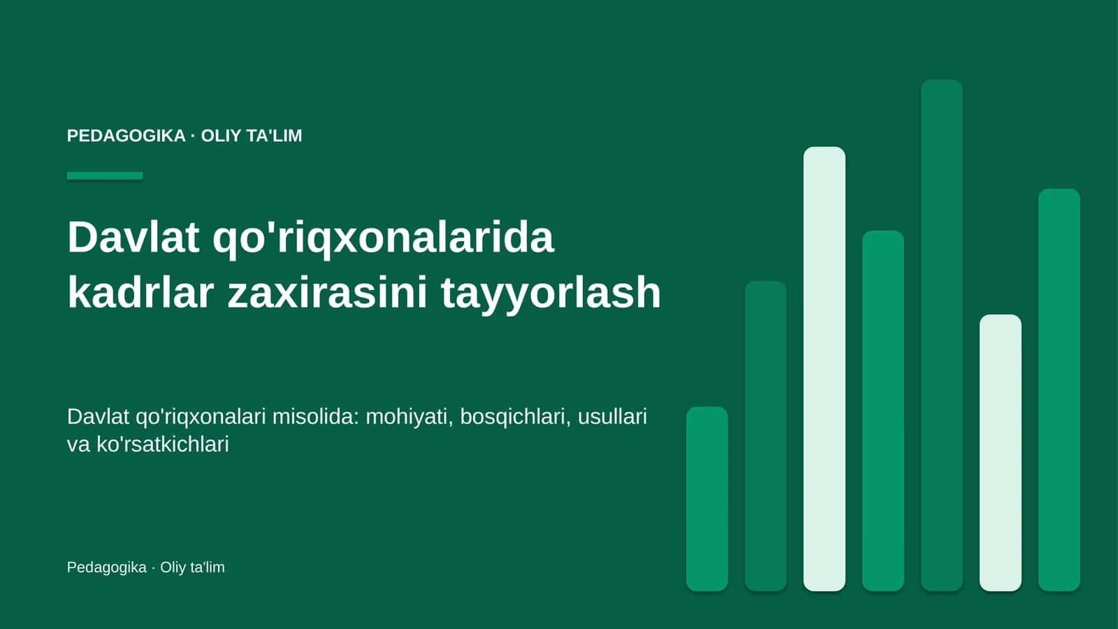 davlat qo'riqxonalarida kadrlar zaxirasini tayyorlash 2684 1