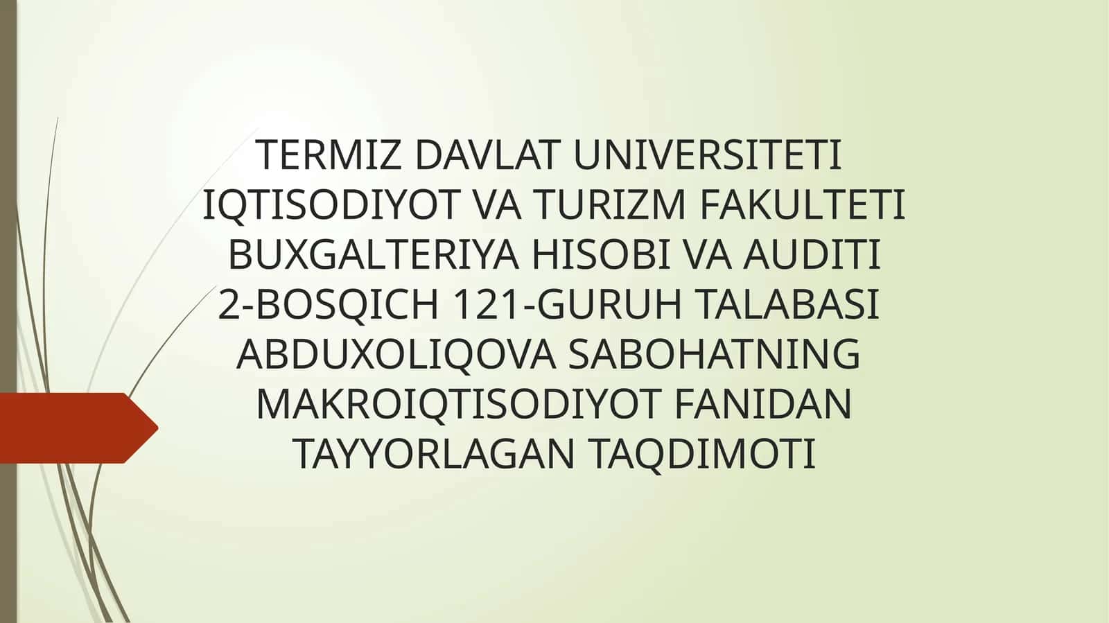 MILLIY HISOBLAR TIZIMIDA YALPI ICHKI MAHSULOT KO’RSATKICHINI HISOBLASH SHARTLARI VA USULLARI 1