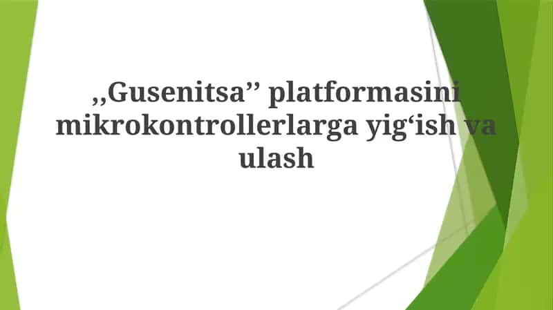 Gusenitsa platformasi 1