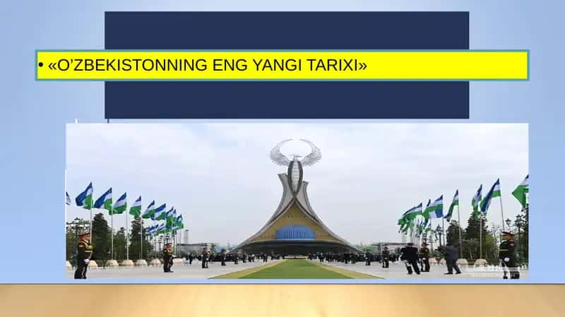 O‘zbekistonning eng yangi tarixi 1