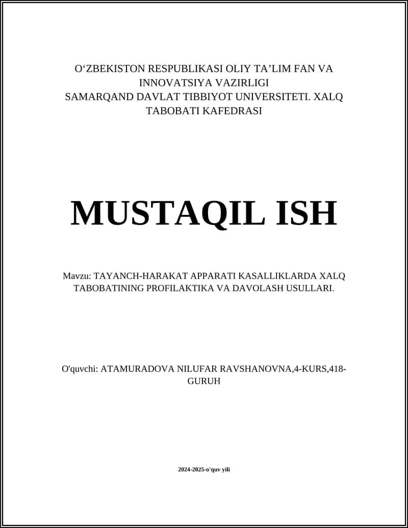 O'simliklar asosida tayyorlanadigan tabobat vositalari 1