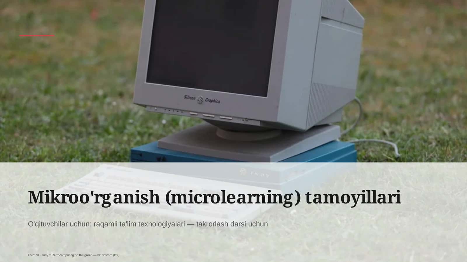 Mikroo'rganish (microlearning) tamoyillari 1