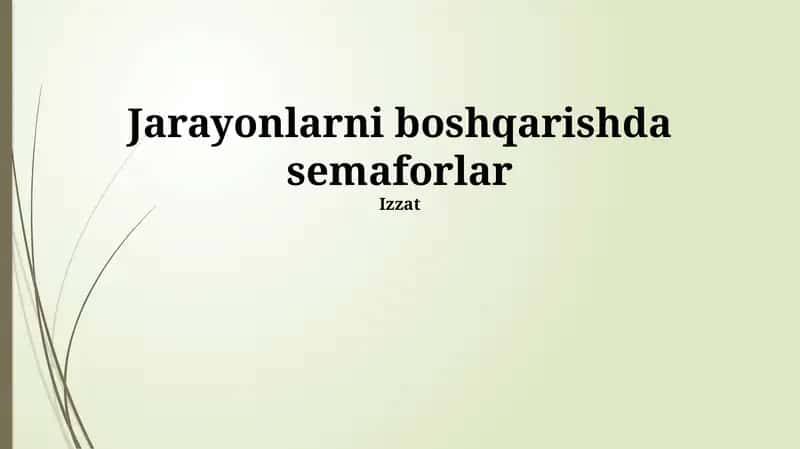 Semaforlar 1