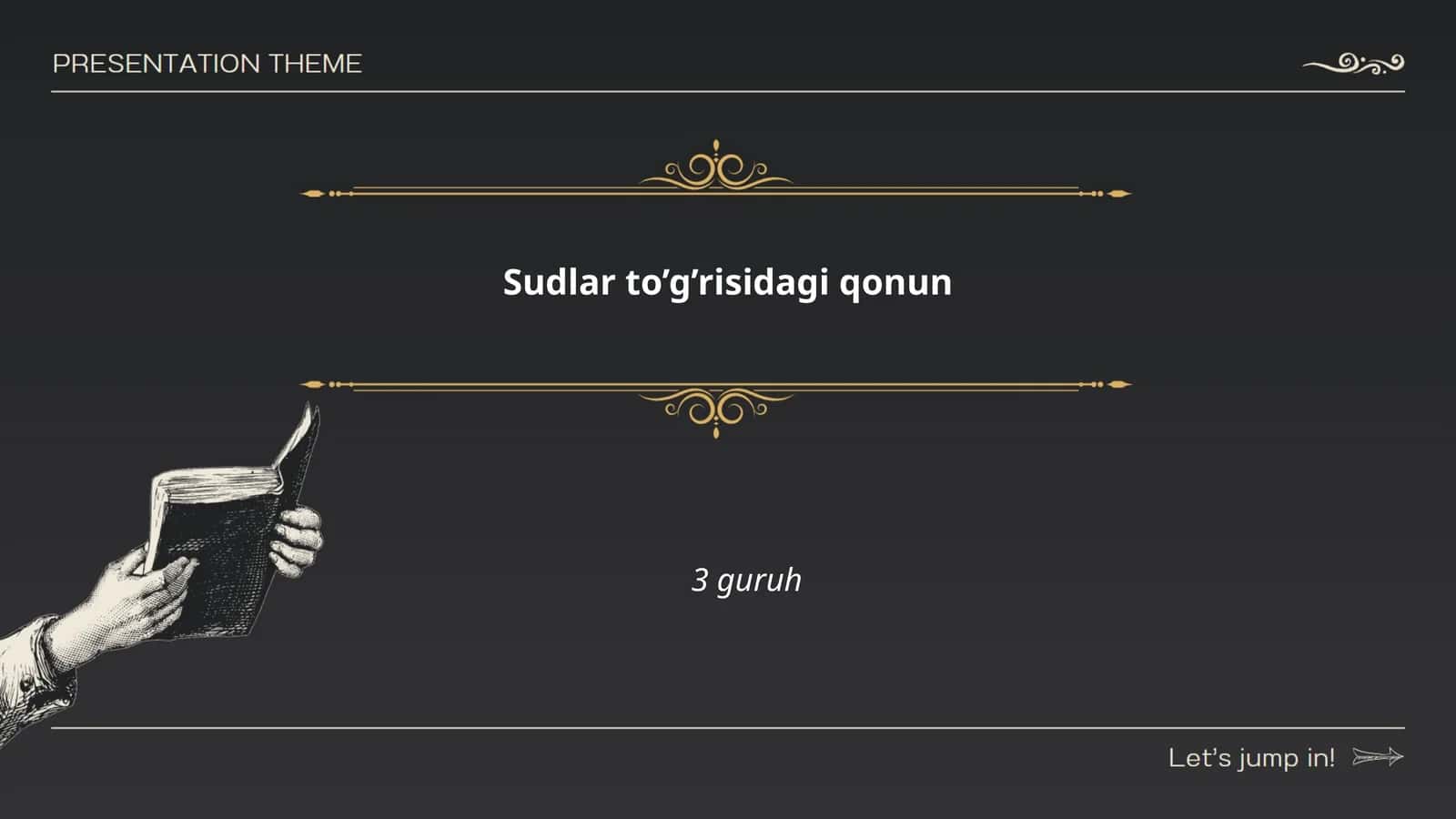 Sudlar to’g’risidagi qonun 1