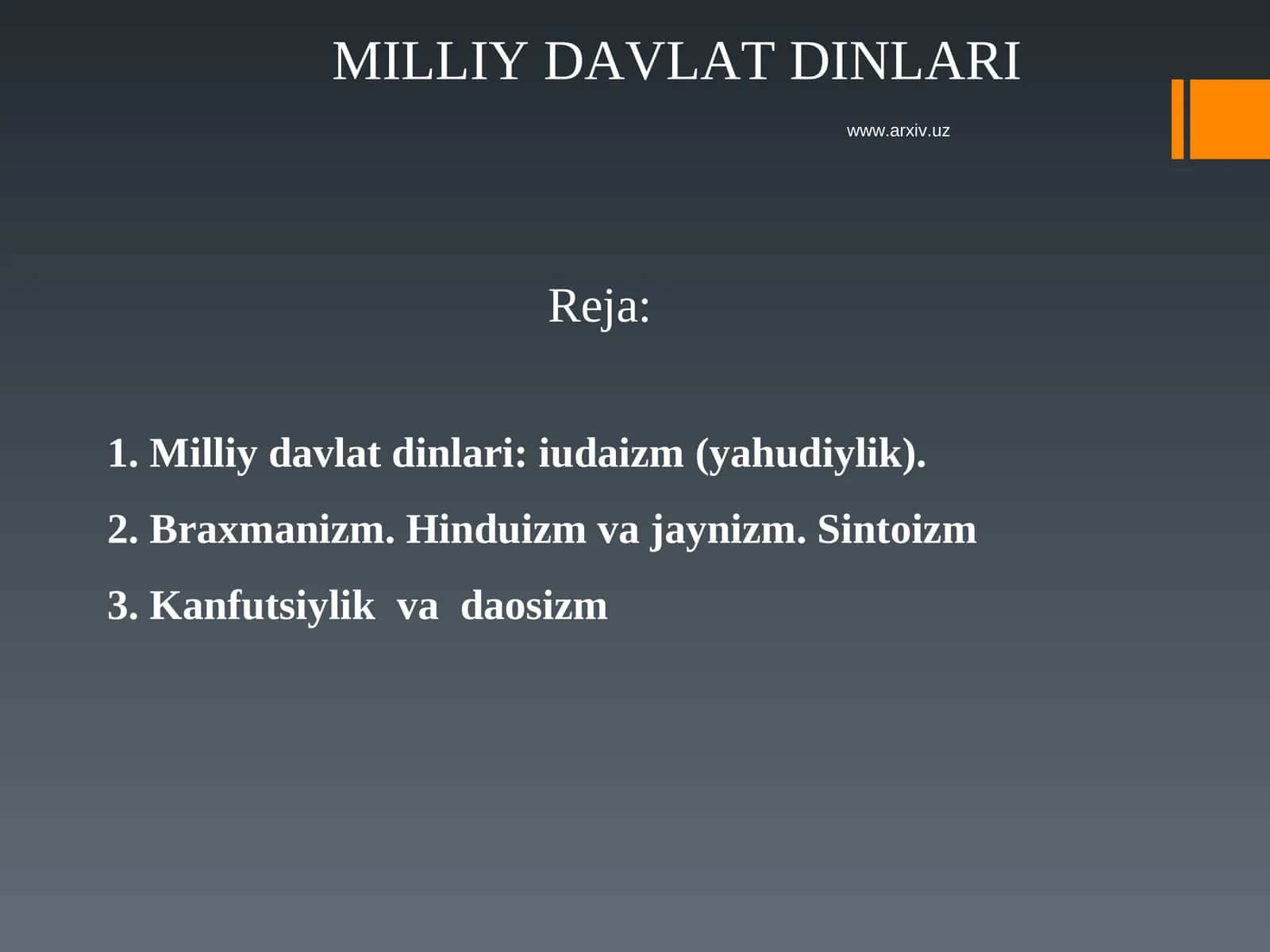 Milliy davlat dinlari 1