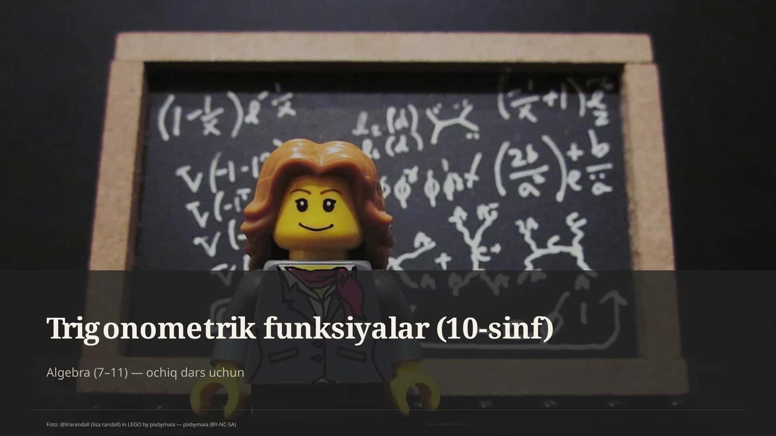 Trigonometrik funksiyalar (10-sinf) 1