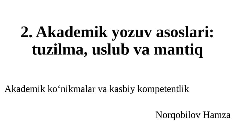 Akademik yozuvasi 1