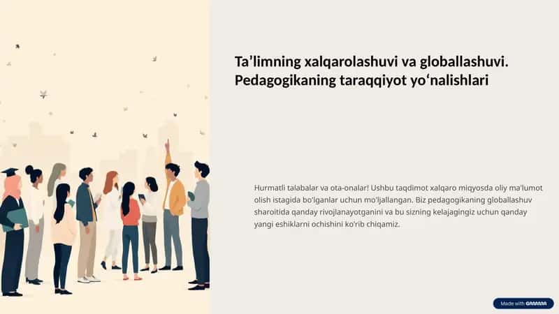 Globallashuv va Ta’lim 1