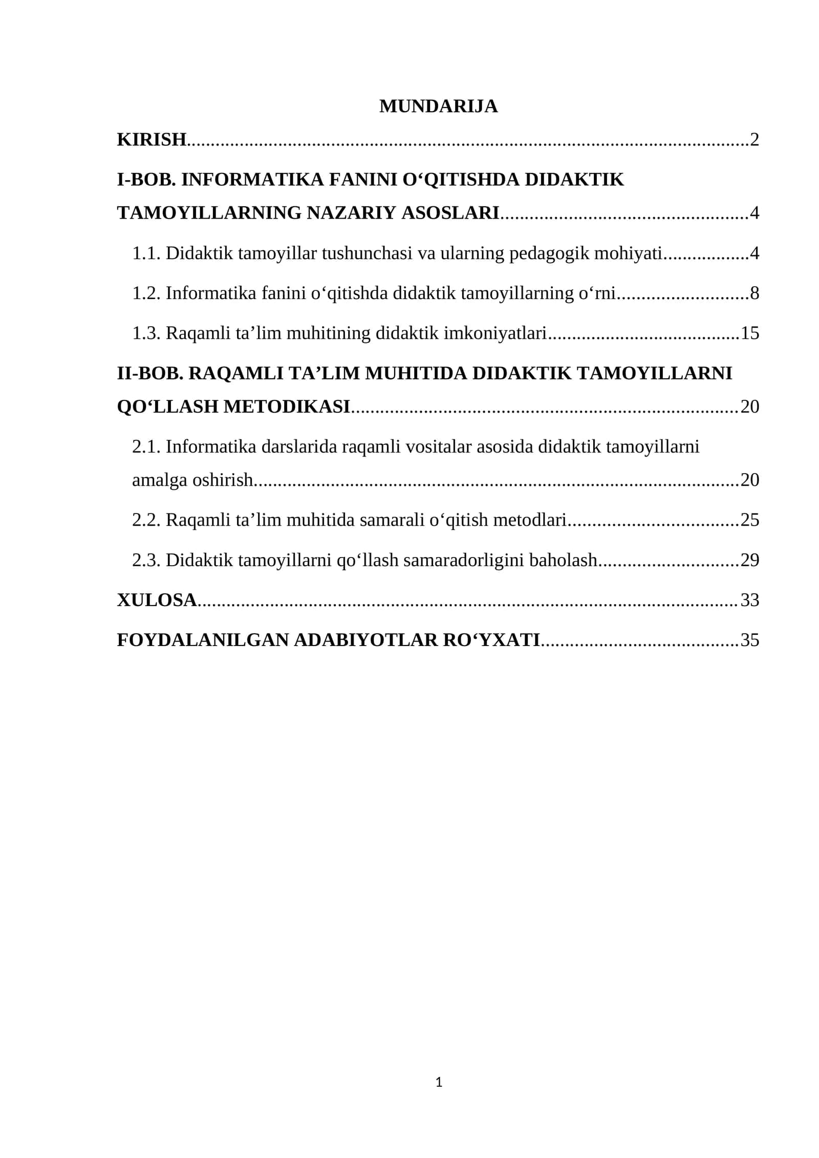 INFORMATIKA FANINI O‘QITISHDA DIDAKTIK TAMOYILLARNING NAZARIY ASOSLARI VA RAQAMLI TA’LIM MUHITIDA ULARNI QO‘LLASH METODIKASI 1