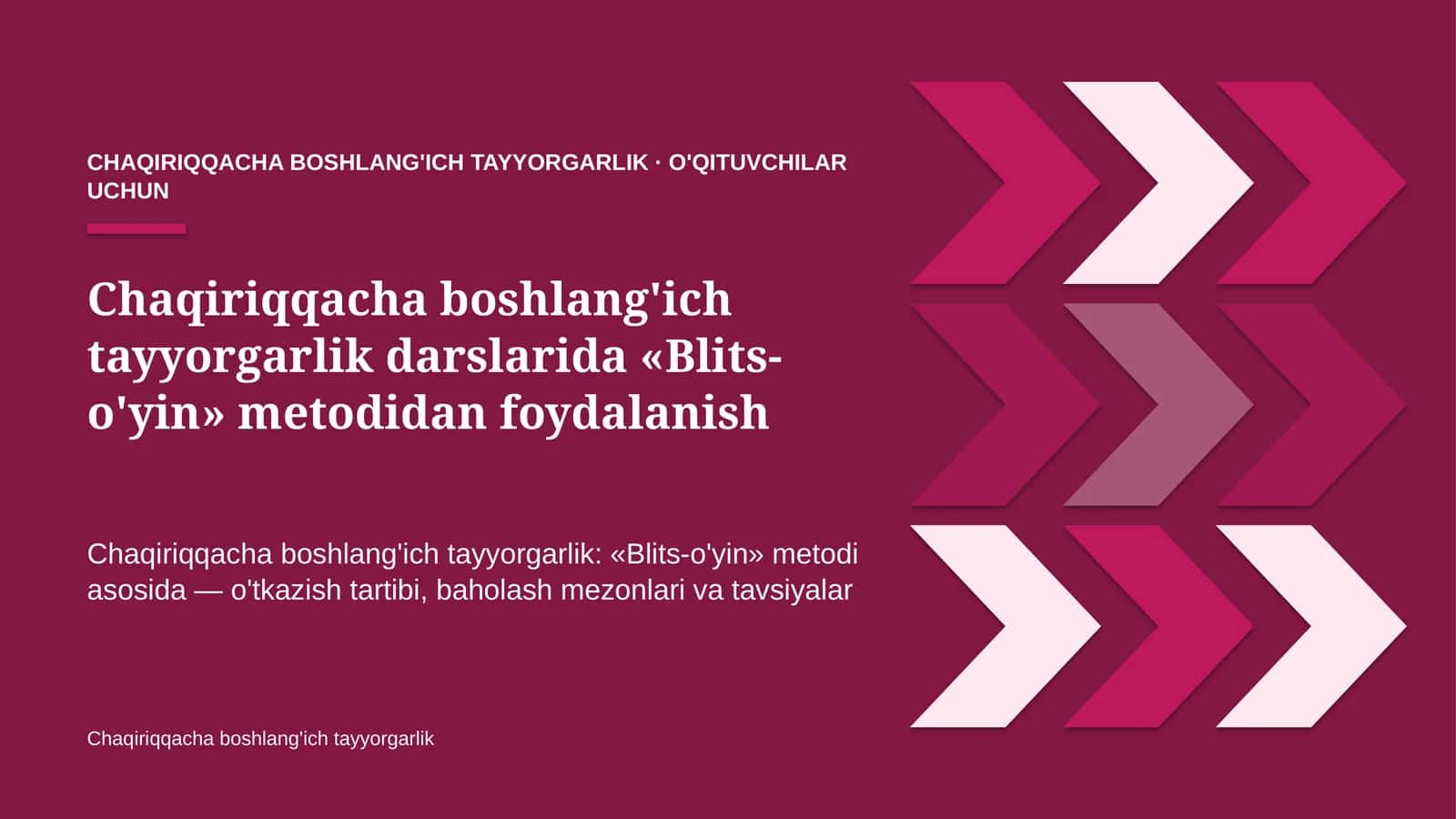 chaqiriqqacha boshlang'ich tayyorgarlik darslarida blits o'yin metodidan foydalanish 5633 1