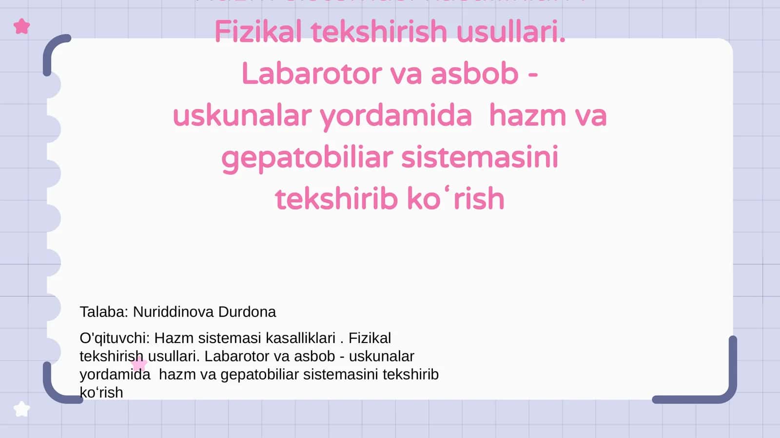 Hazm sistemasi kasalliklari 1