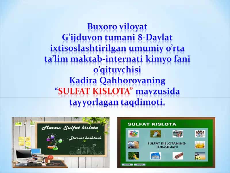 KIMYO BASHARIYAT SAODATI YASHIRINGAN MO’JIZALAR O’LKASI 1