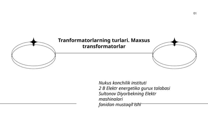 Maxsus transformatorlar 1