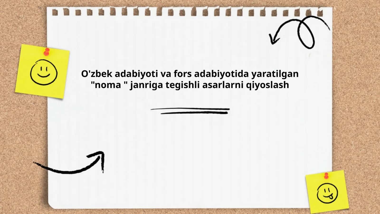 O'zbek adabiyoti va fors adabiyotida yaratilgan "noma " janriga tegishli asarlarni qiyoslash 1