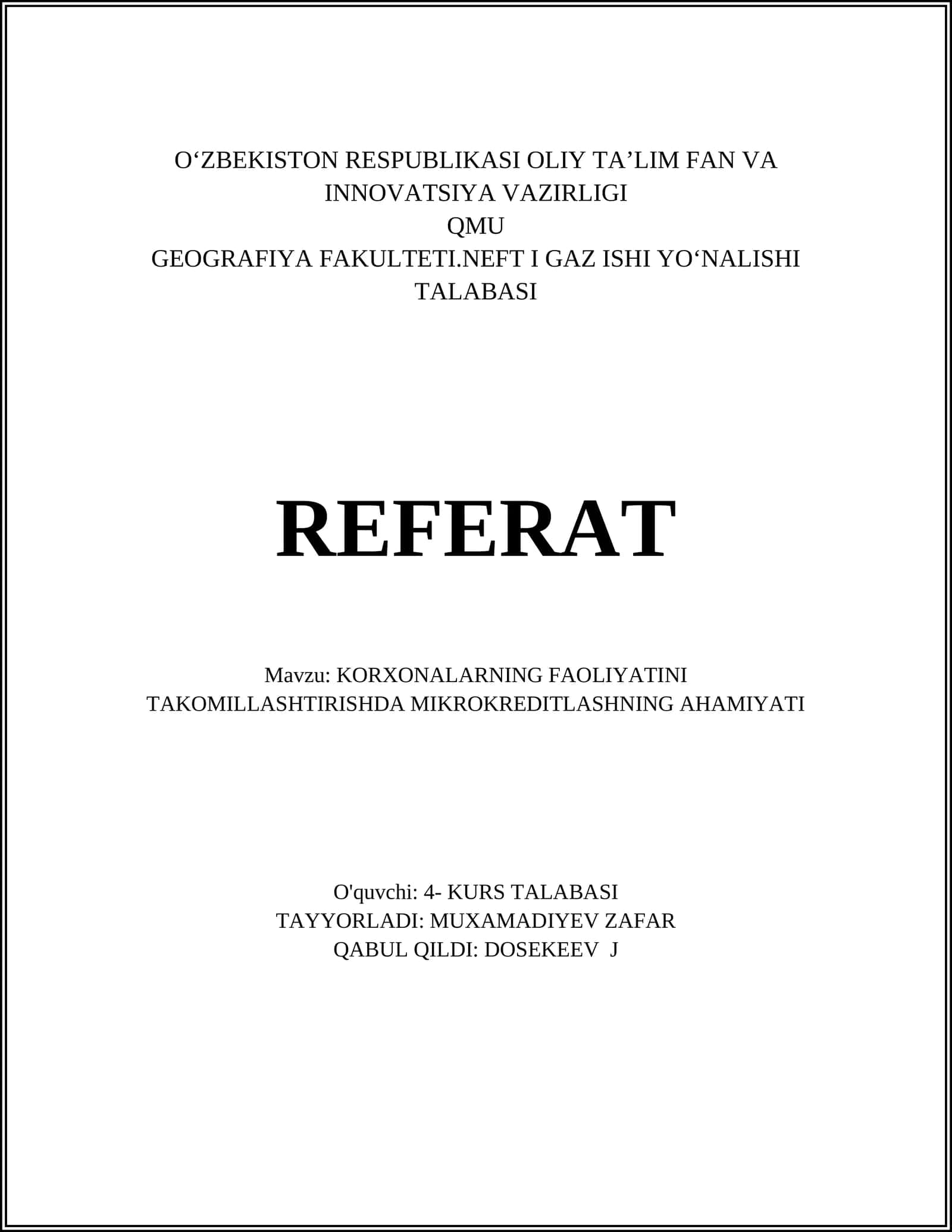 KORXONALARNING FAOLIYATINI TAKOMILLASHTIRISHDA MIKROKREDITLASHNING AHAMIYATI 1