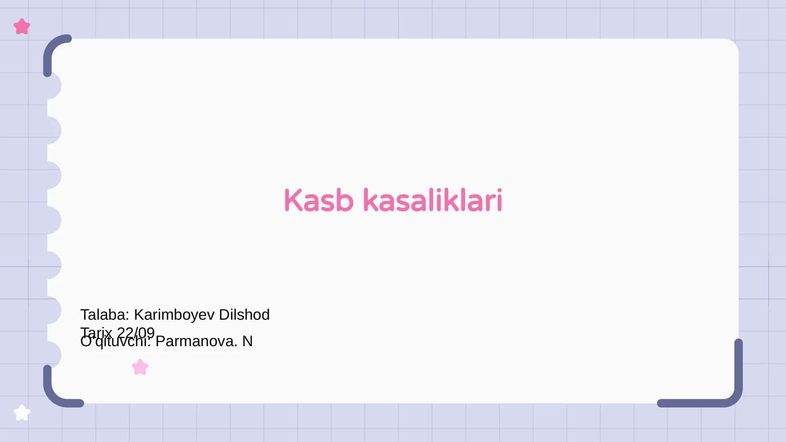 Kasb kasalliklari 1