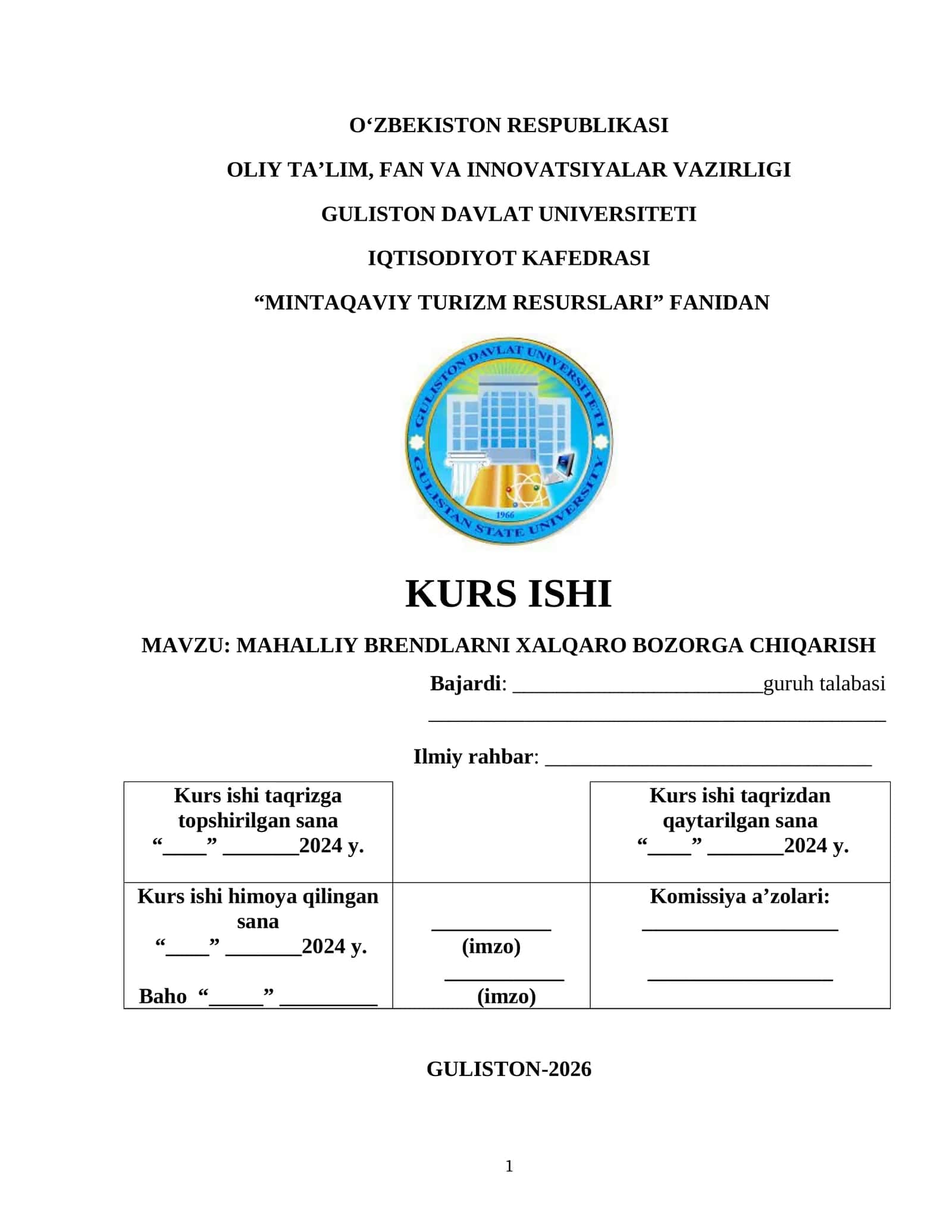 MAHALLIY BRENDLARNI XALQARO BOZORGA CHIQARISH 1