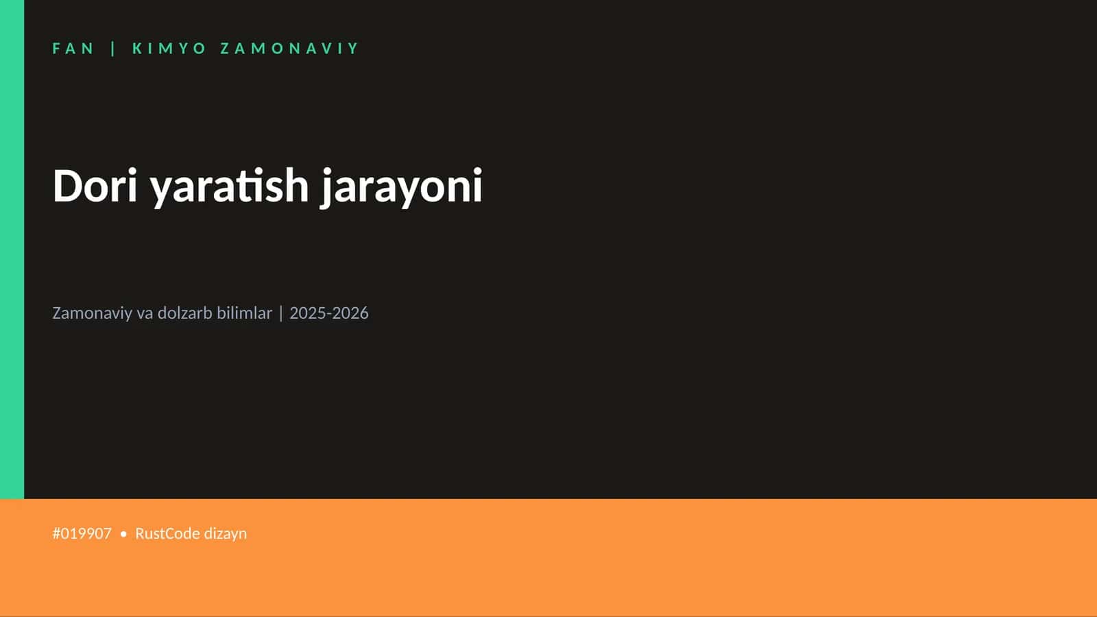 Dori yaratish jarayoni 1