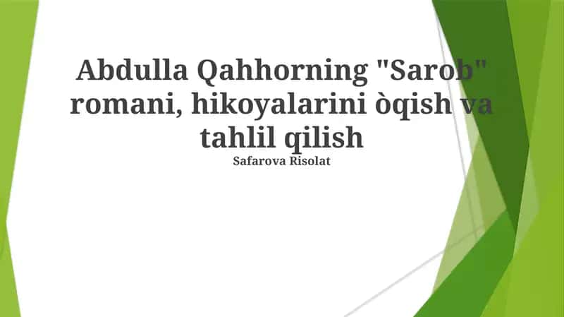"Sarob" roman 1