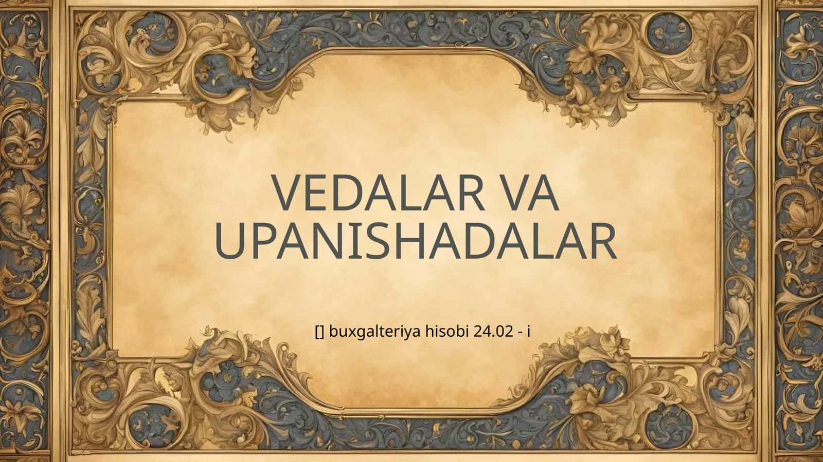 VEDALAR VA UPANISHADALAR 1