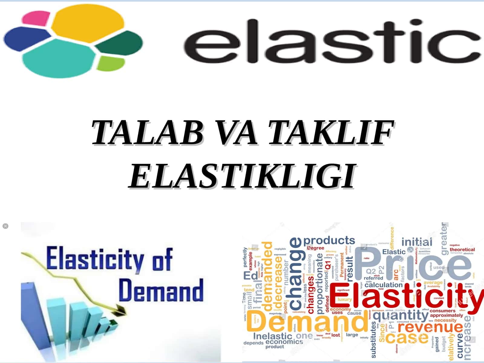 Talab va Taklif Elastikligi 1