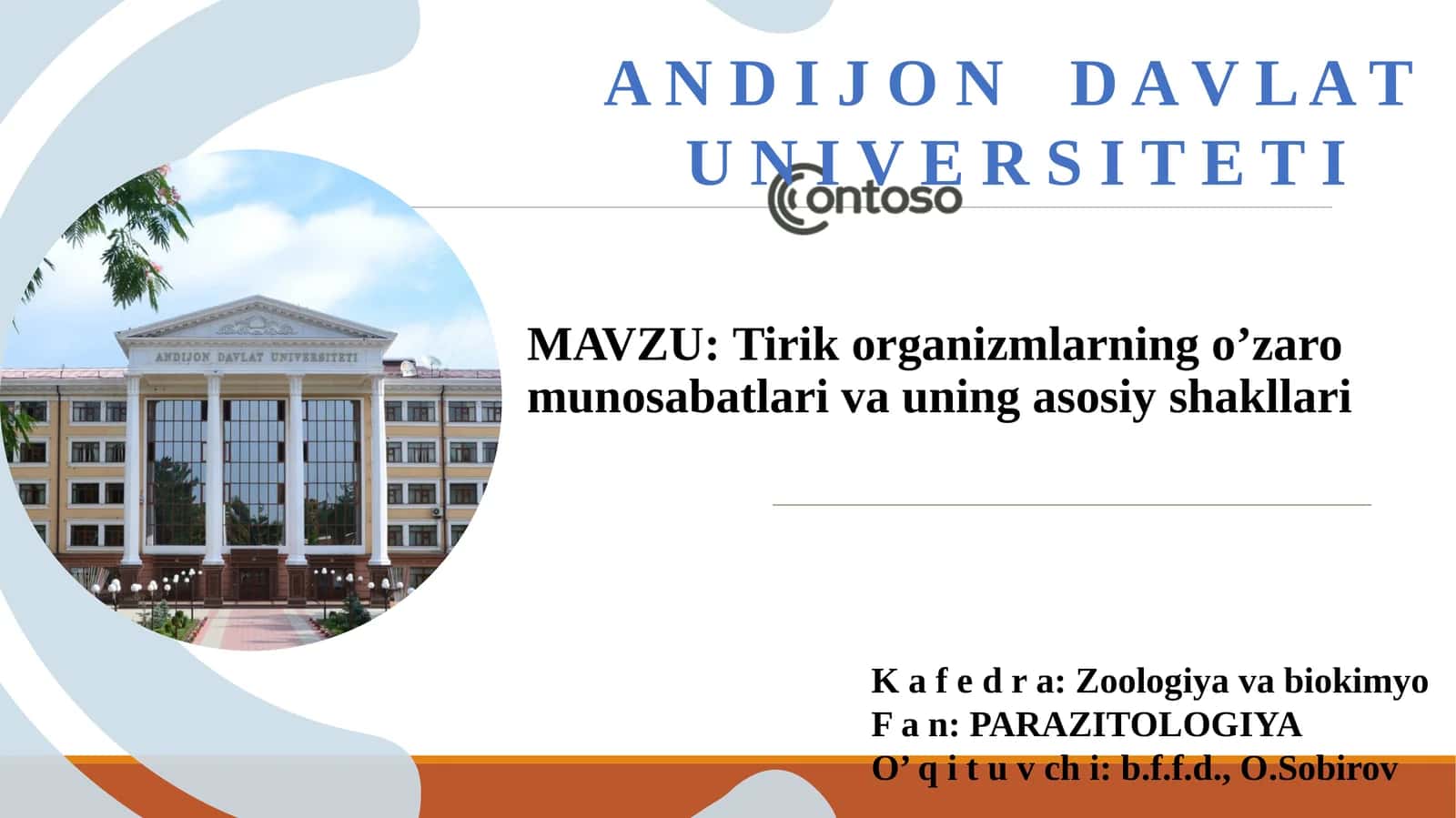 Tirik organizmlarning o’zaromunosabatlari va uning asosiy shakllari 1