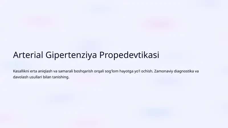 Arterial Gipertenziya Propedevtikasi 1