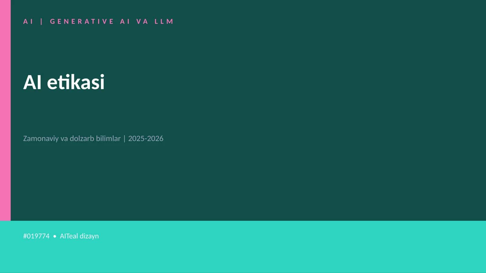 GENERATIVE AI VA LLM 1
