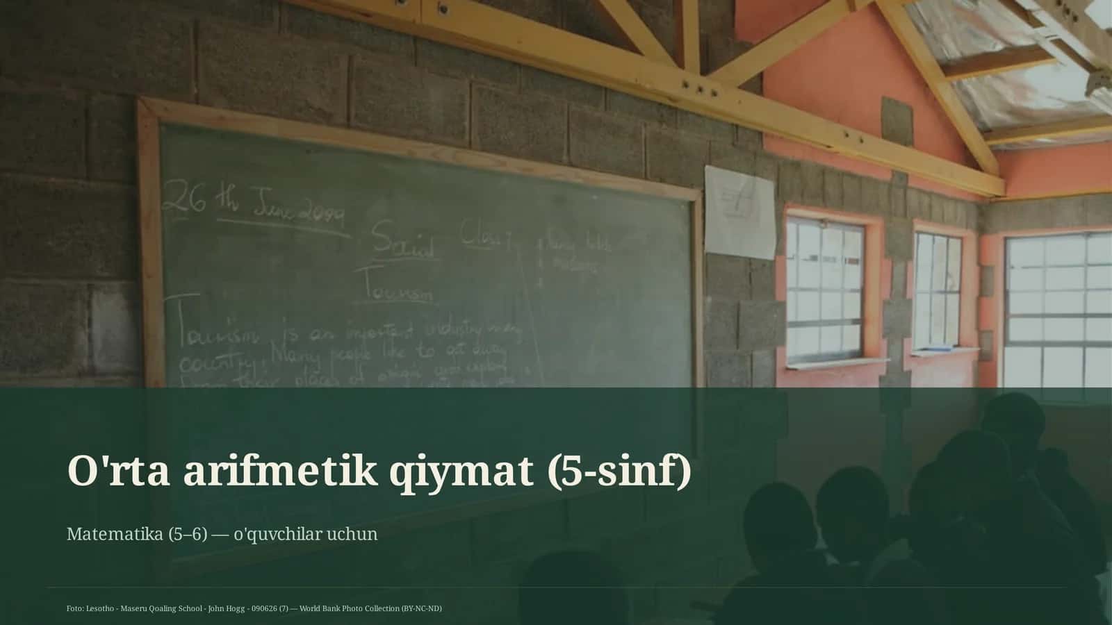 O'rta arifmetik qiymat (5-sinf) 1