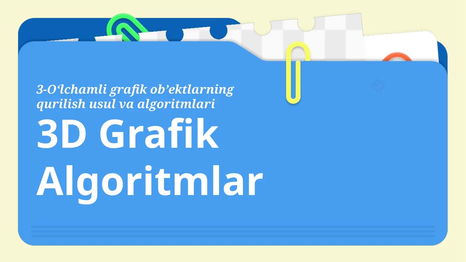 3D Grafik Algoritmlar 1