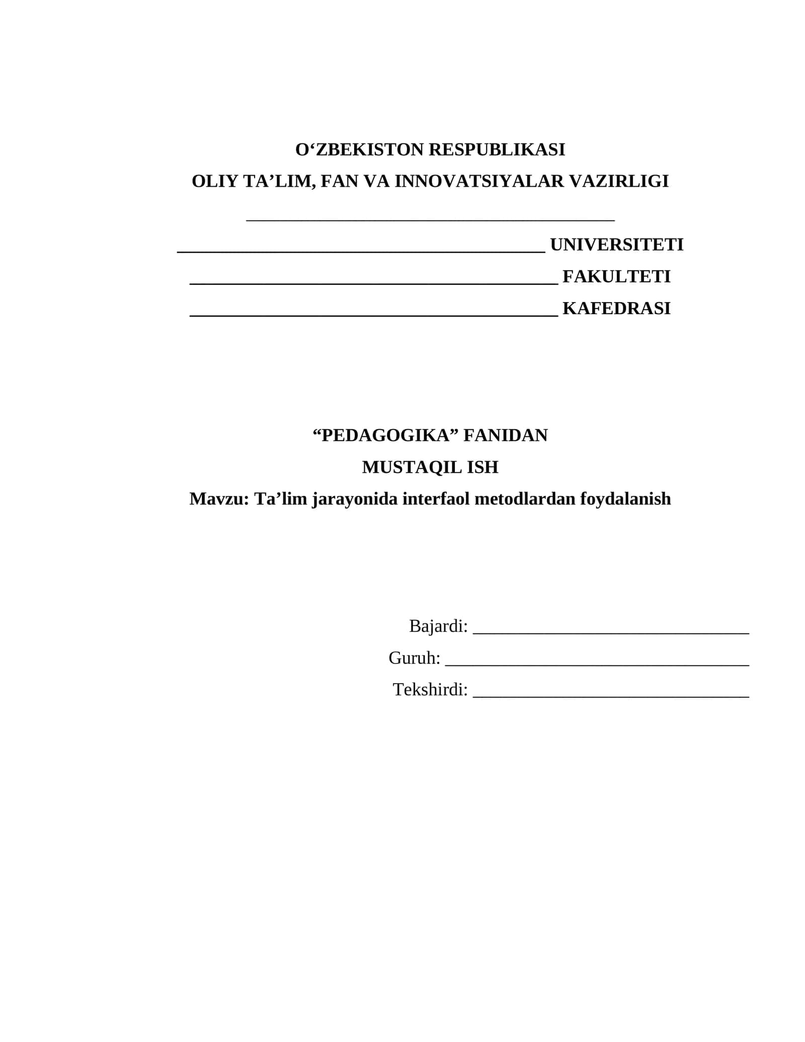 Interfaol metodlar 1