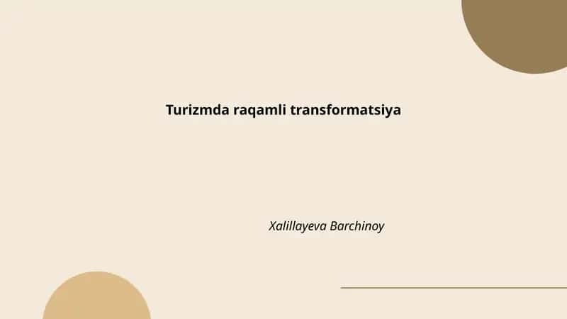 Turizmda raqamli transformatsiya 1
