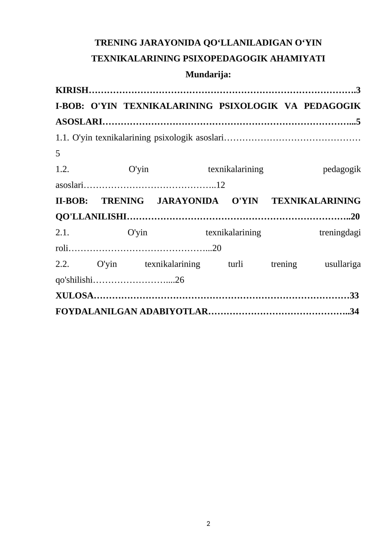 TRENING JARAYONIDA QOʻLLANILADIGAN OʻYIN TEXNIKALARINING PSIXOPEDAGOGIK AHAMIYATI 1