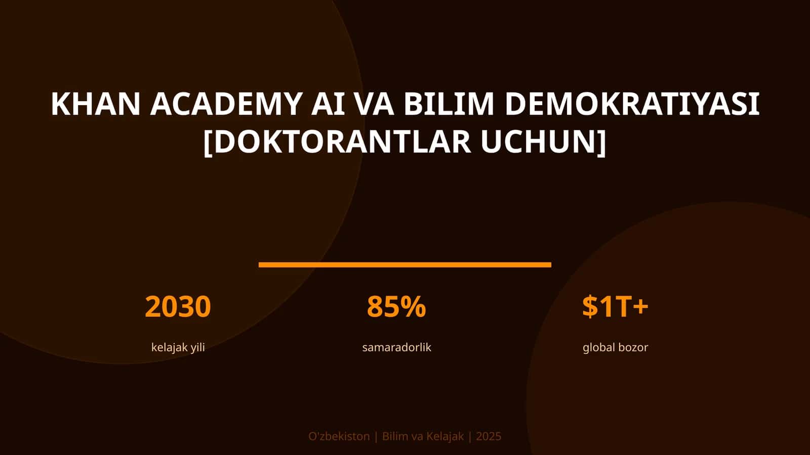 KHAN ACADEMY AI VA BILIM DEMOKRATIYASI [DOKTORANTLAR UCHUN] 1