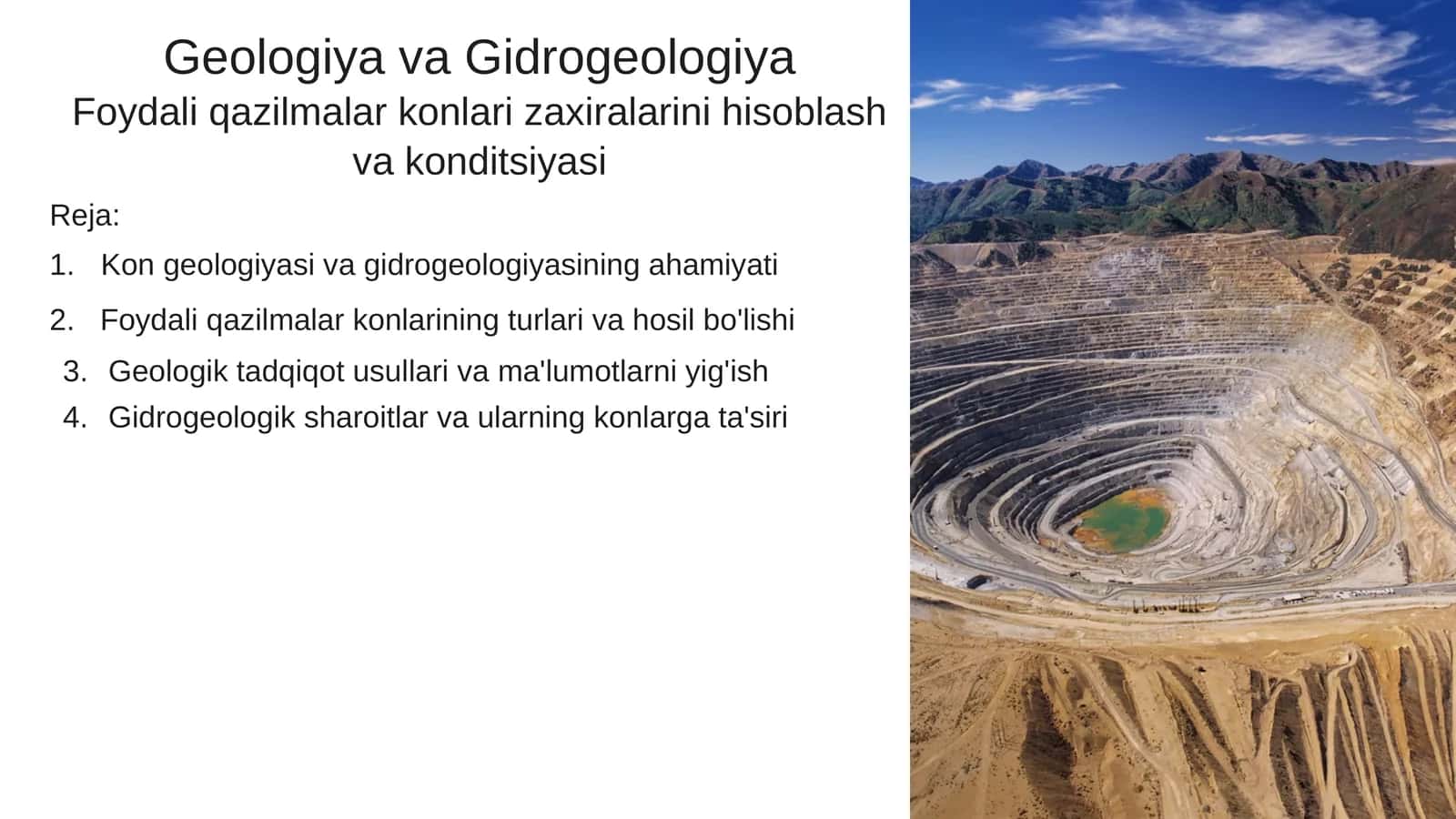 Geologiya va Gidrogeologiya 1