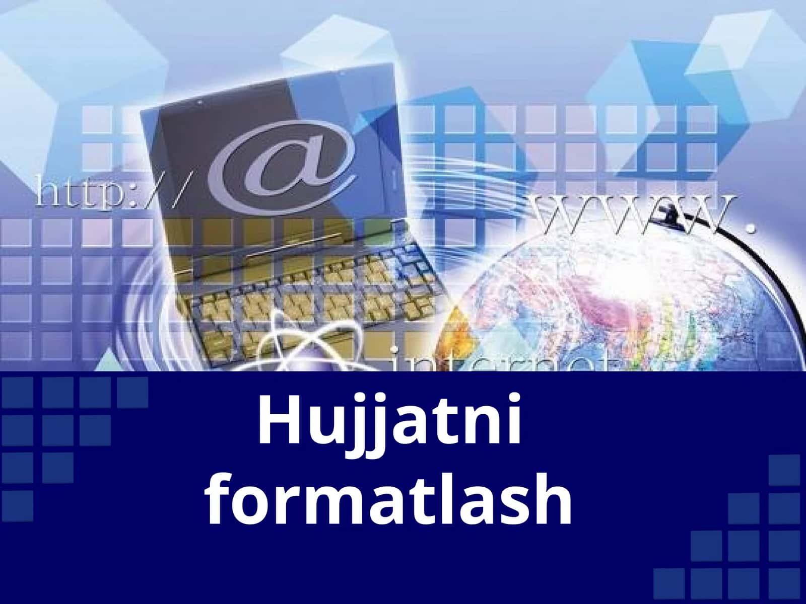 Hujjatni formatlash 1