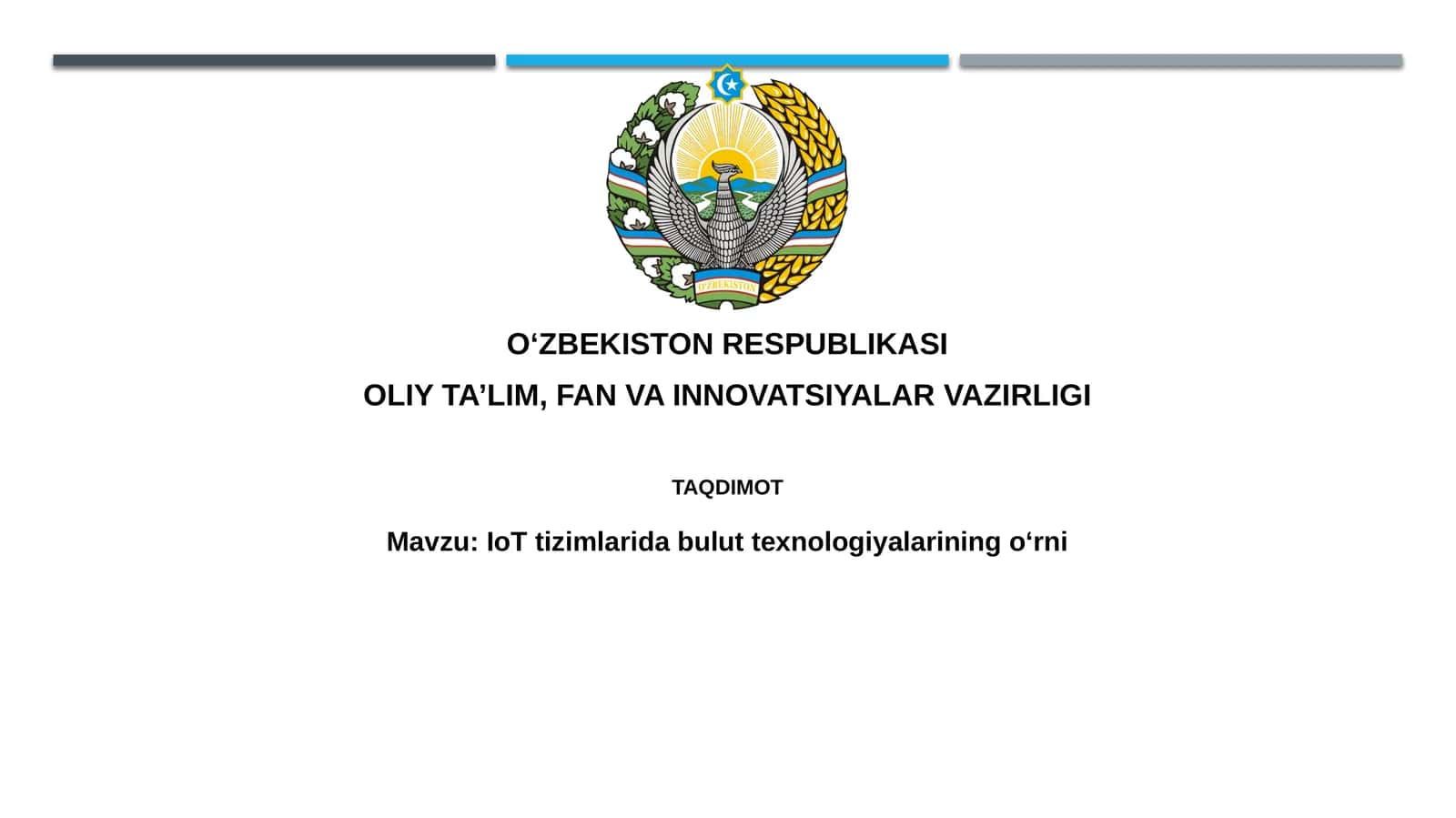 IoT tizimlaridagi bulut texnologiyalari 1