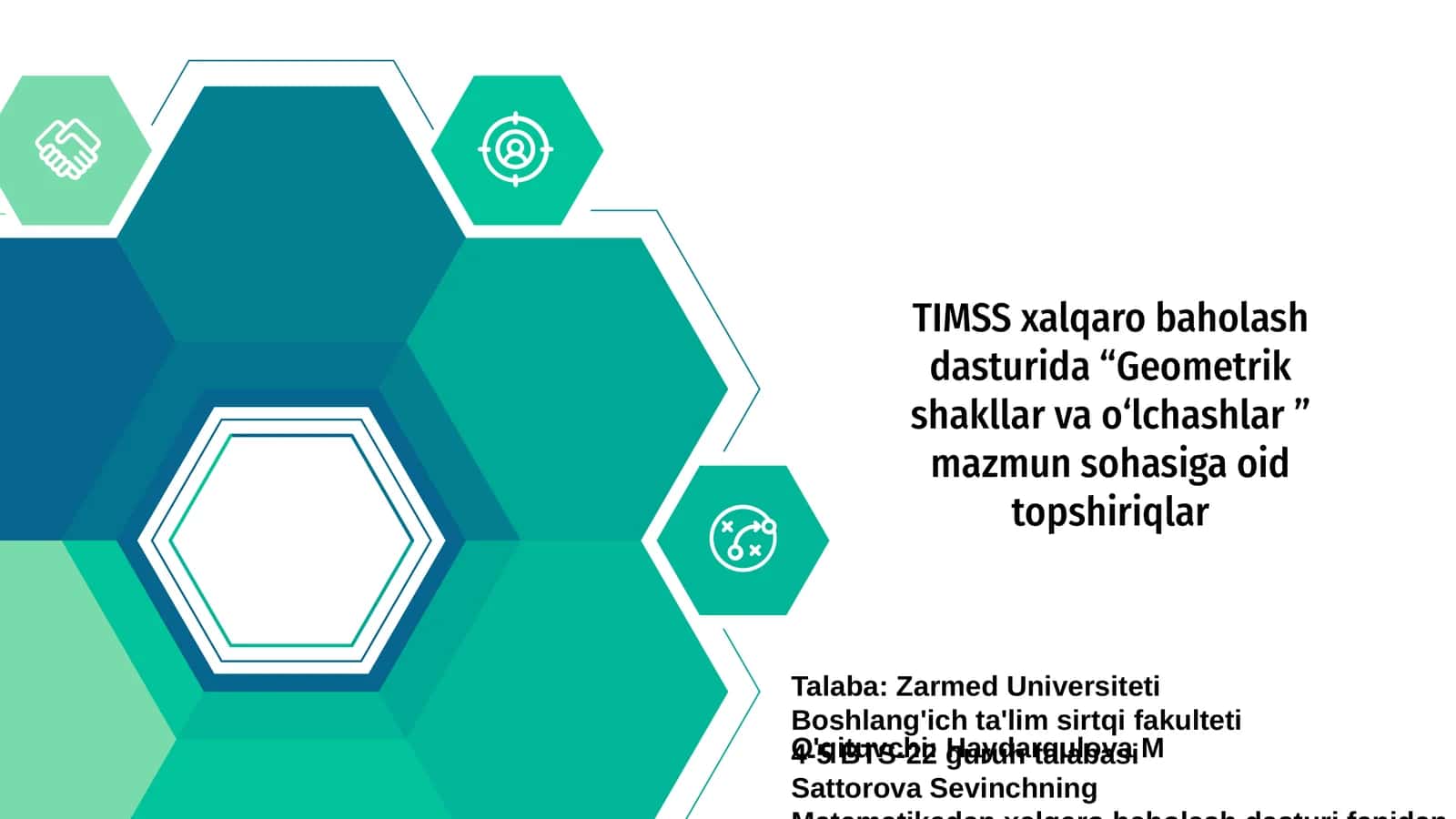 Geometrik shakllar va o‘lchashlar 1