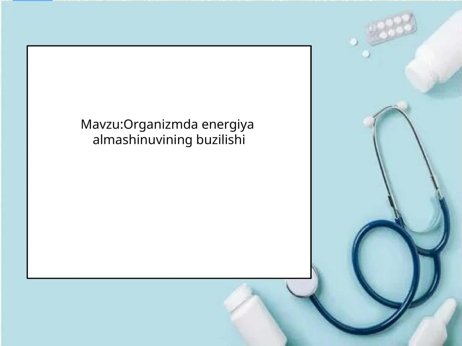 Organizmda energiya almashinuvining buzilishi 1