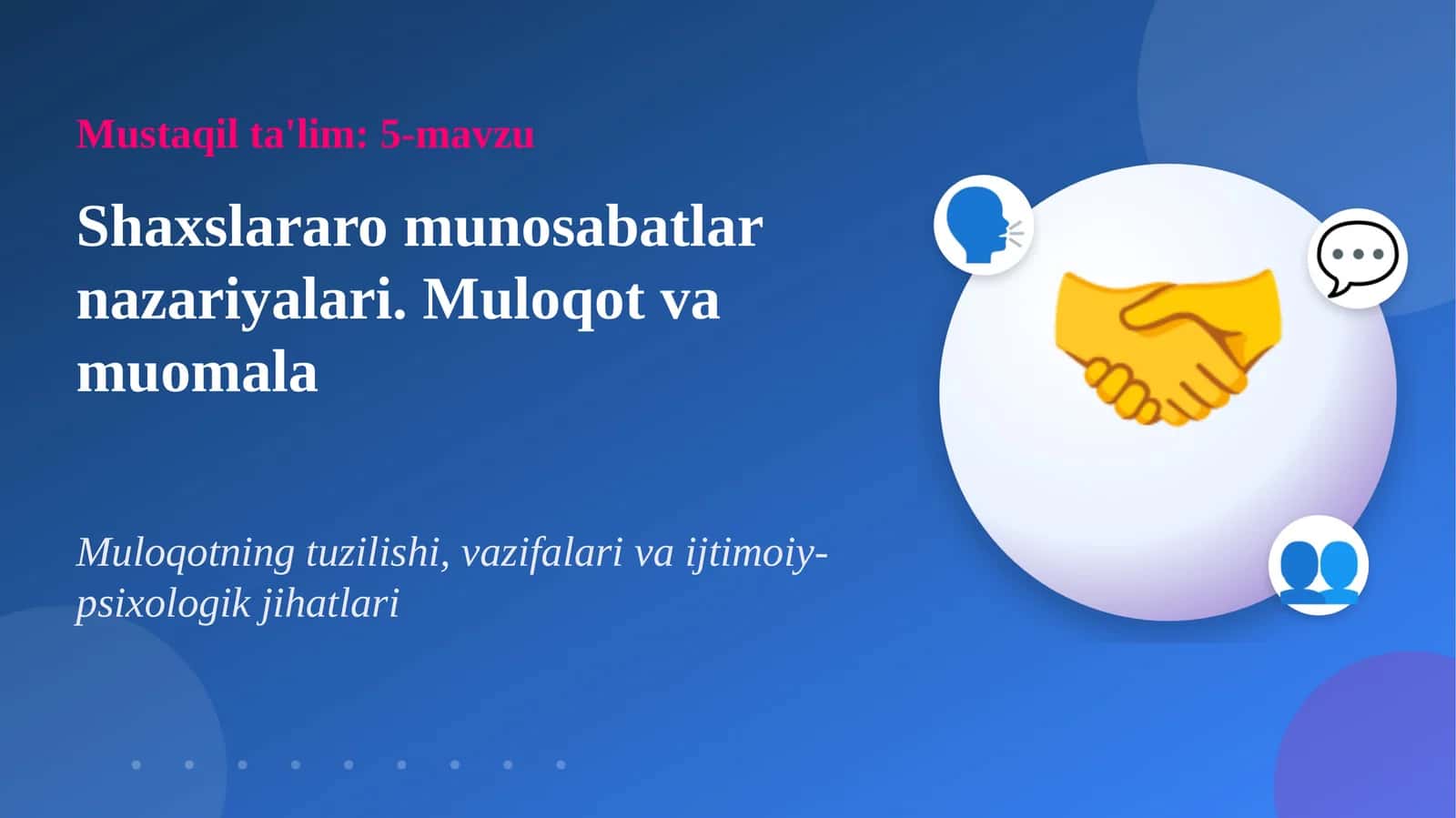 Mustaqil ta'lim: 5-mavzu 1