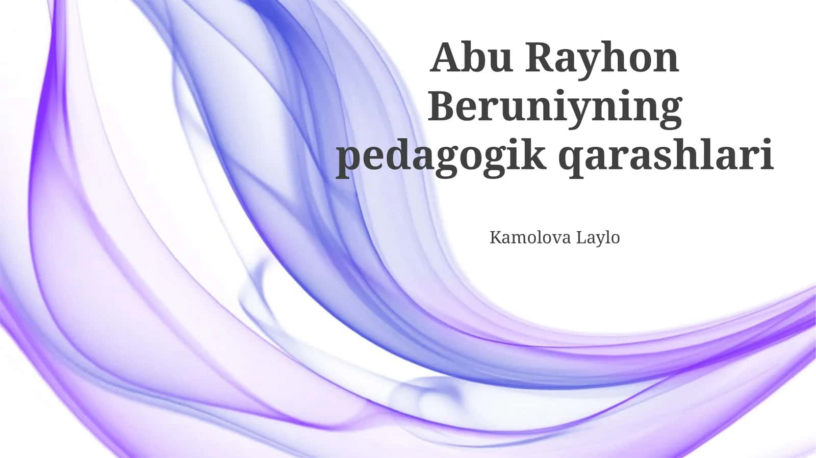 Beruniyning pedagogik qarashlari 1