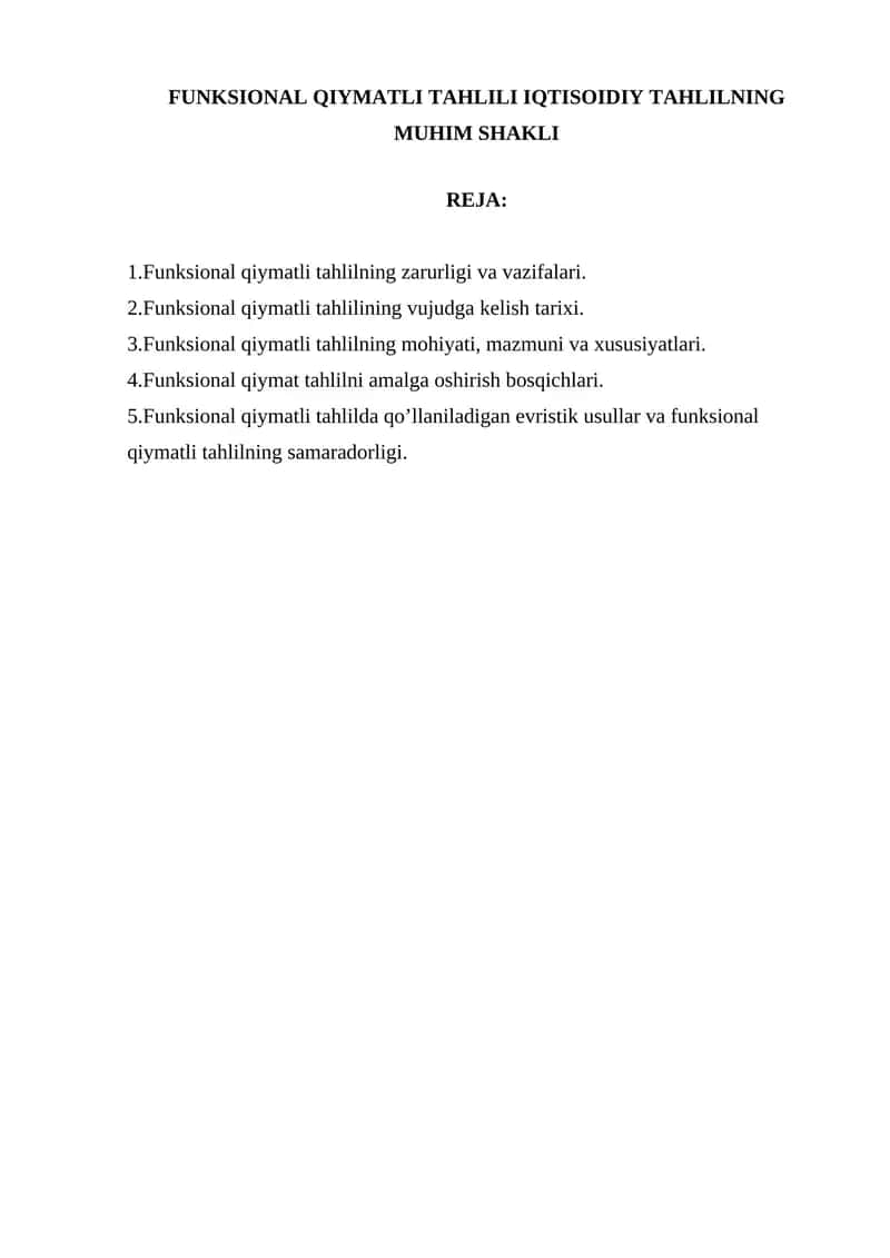 Funktsional Qiymatli Tahlil 1