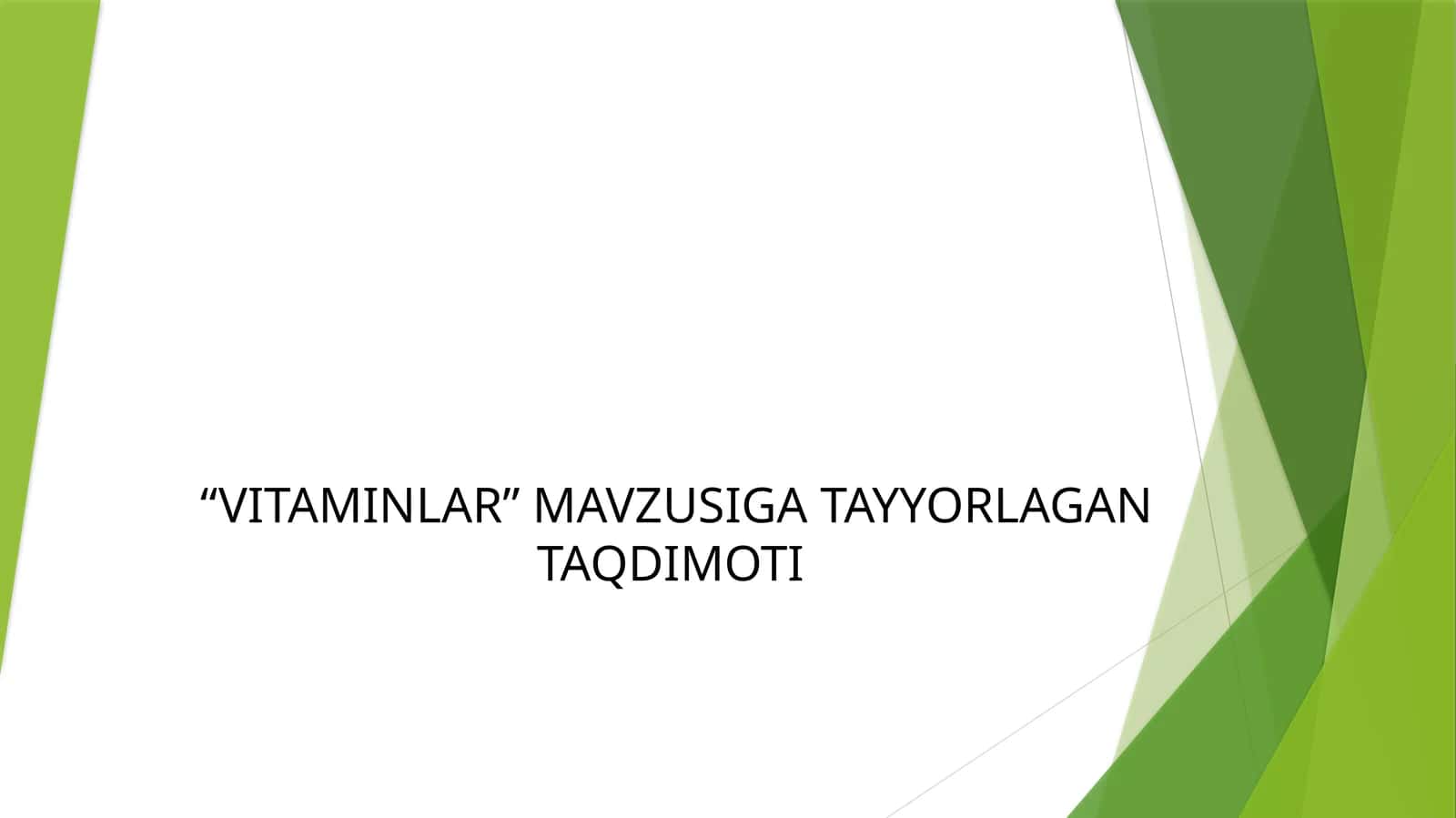 VITAMINLAR 1