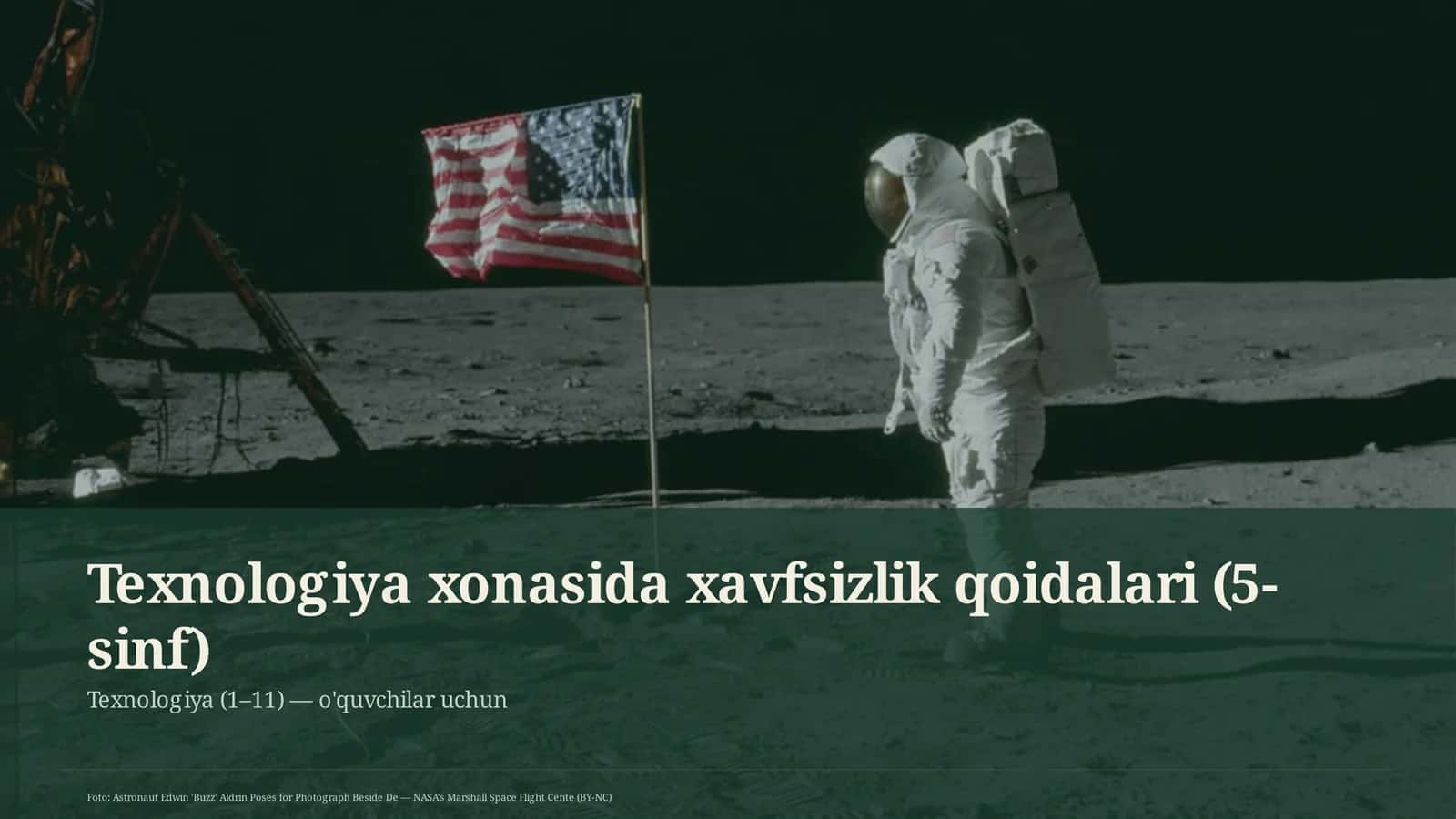 Texnologiya xonasida xavfsizlik qoidalari (5-sinf) 1