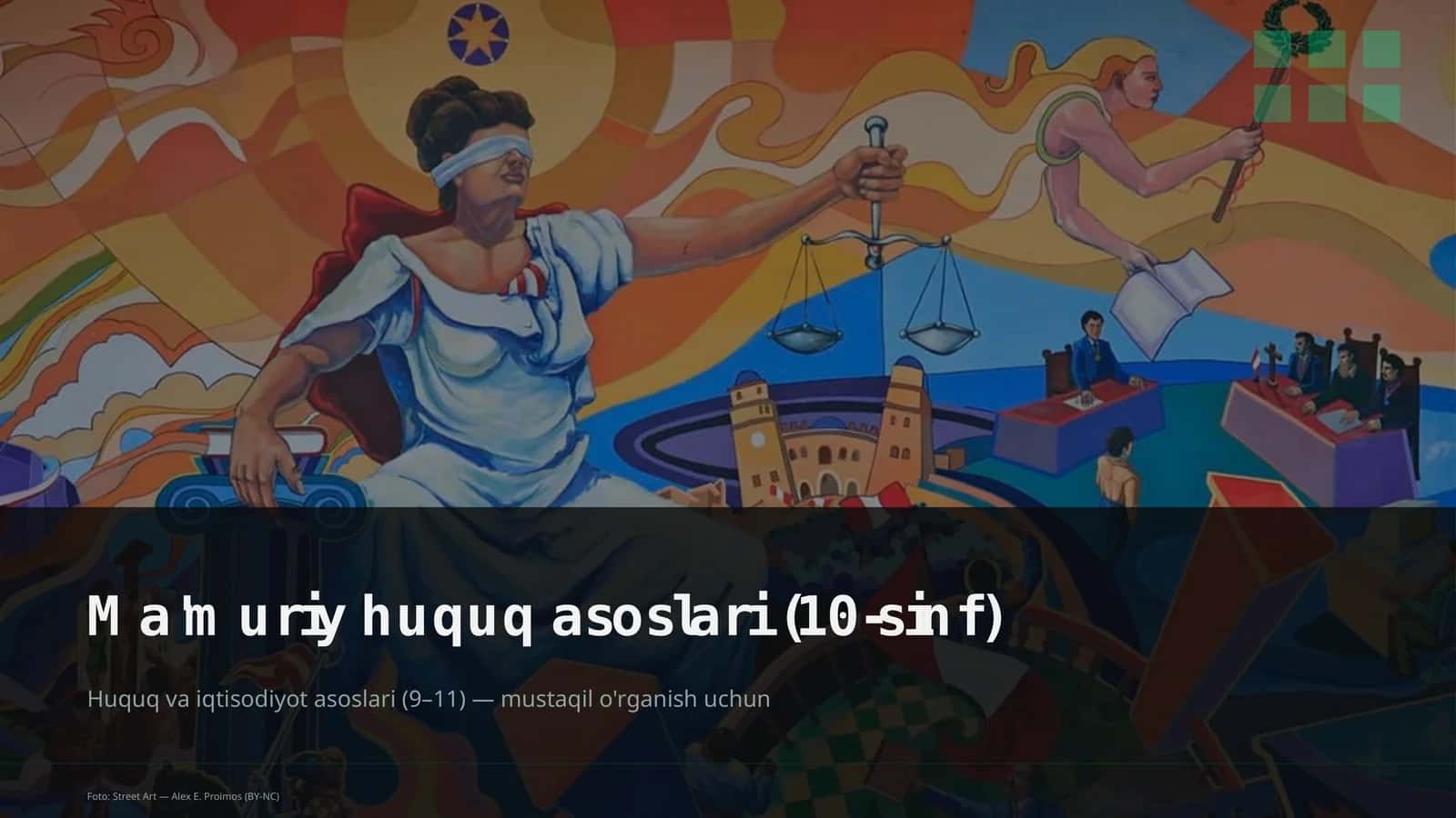 Ma'muriy huquq asoslari (10-sinf) 1