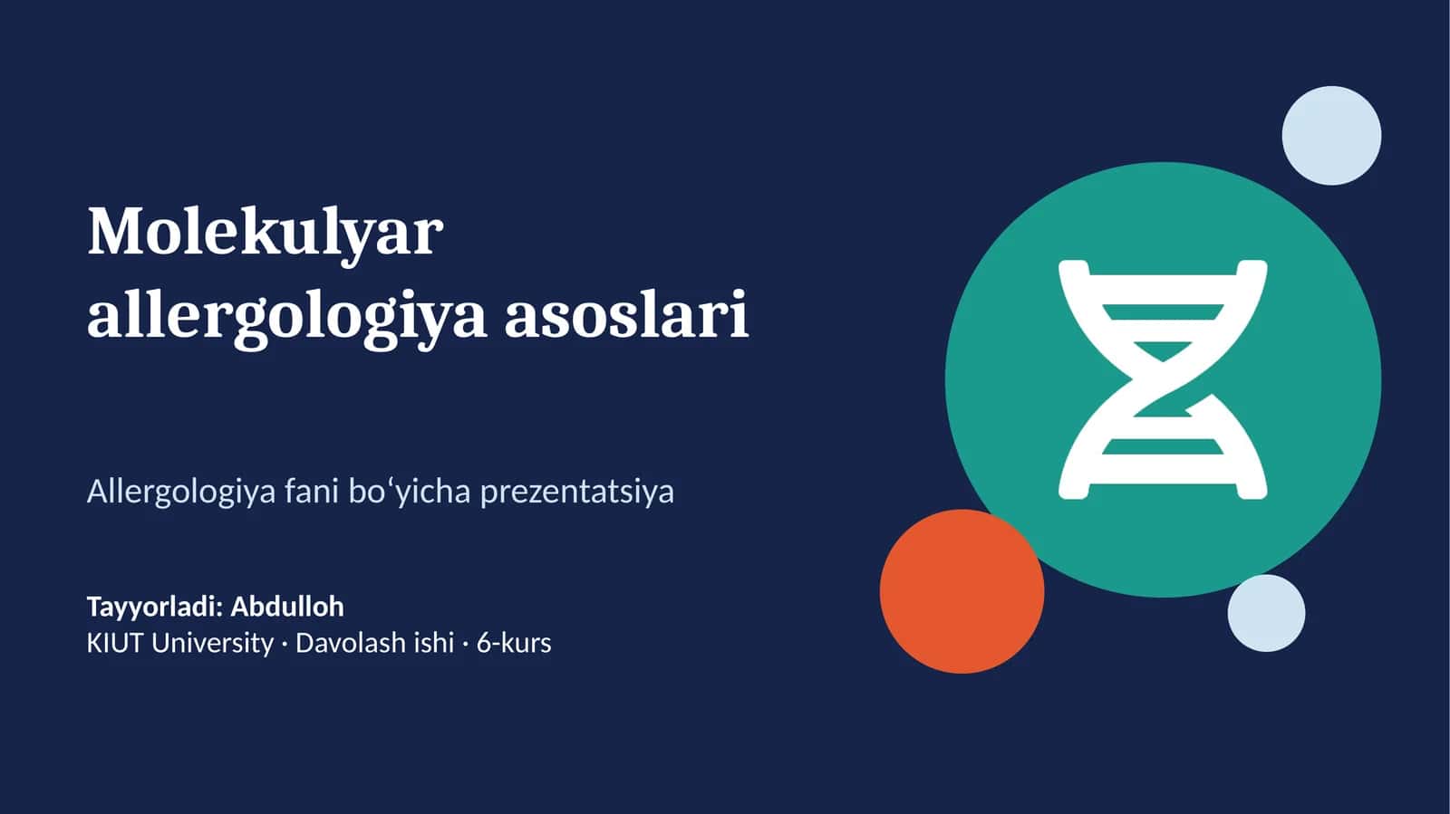 Molekulyar allergologiya asoslari 1