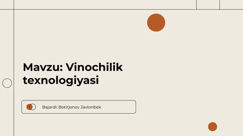 Vinochilik texnologiyasi 1