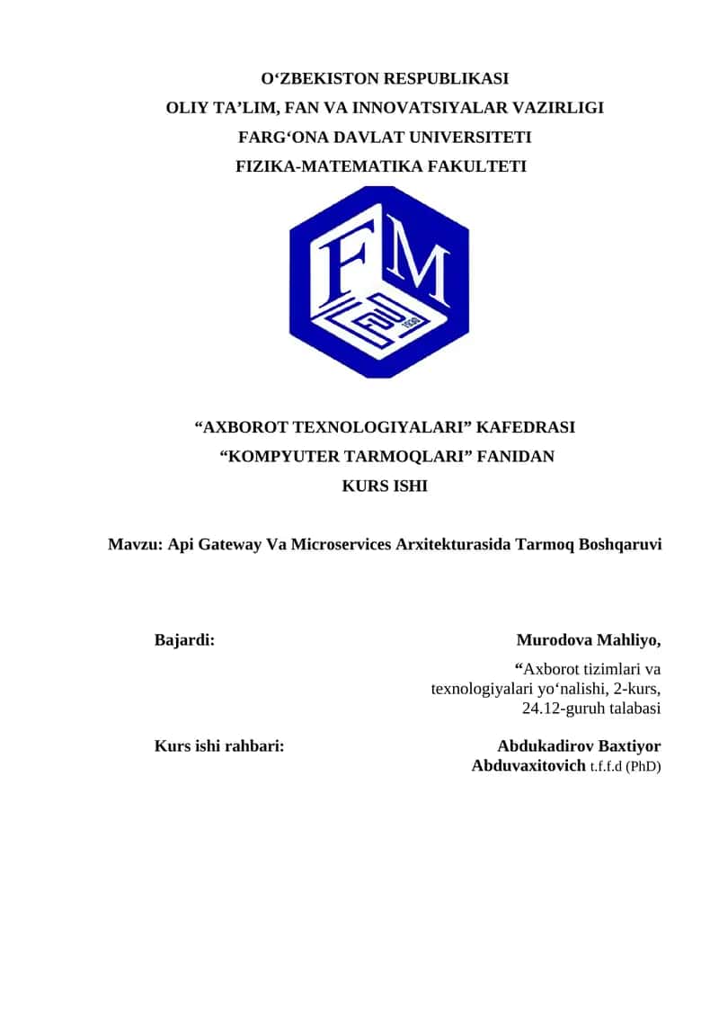 Api Gateway Va Microservices Arxitekturasida Tarmoq Boshqaruvi 1