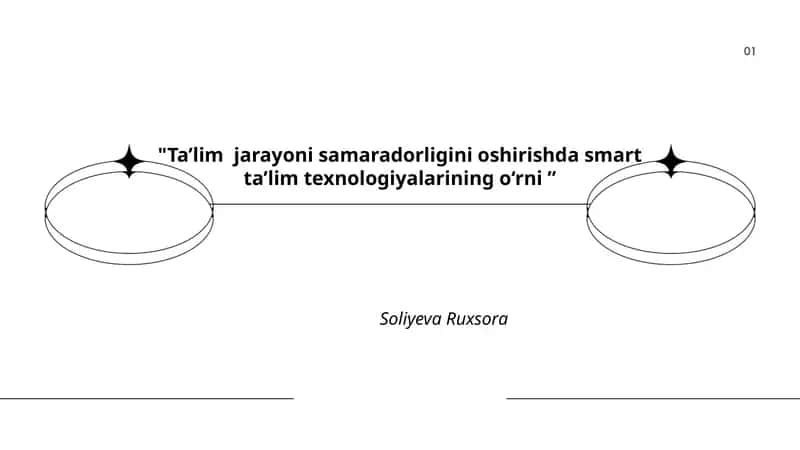 Ta’lim jarayoni samaradorligini oshirishda smart ta’lim texnologiyalarining o‘rni 1